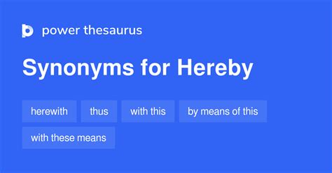 synonyms of hereby